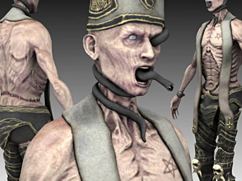 ゾンビプリースト 3Dモデル