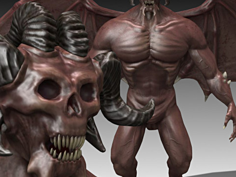 Draemoth Demon Modello 3D
