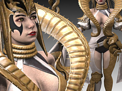 Cobra Priestess Model 3D
