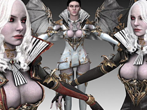 Colecci&oacute;n Dama Vampiro Modelo 3D