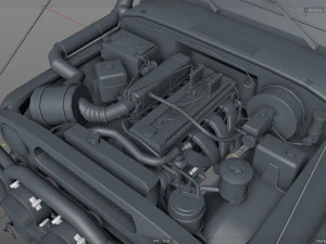 uaz hunter rigged 3D Model