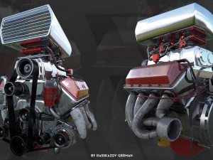 stilize motor 3D Model
