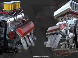 stylized engine 3D Model