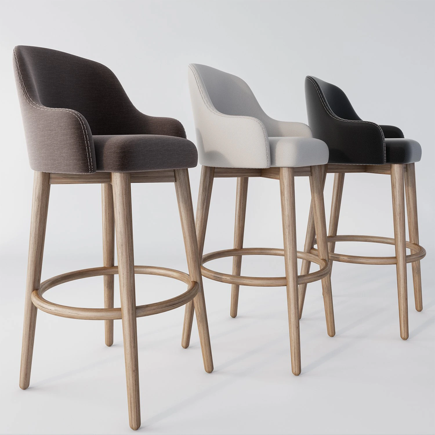 bar chair 3D Model .c4d .max .obj .3ds .fbx .stl .blend