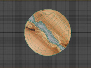 table basse ronde Modèle 3D