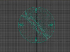 table basse ronde Modèle 3D