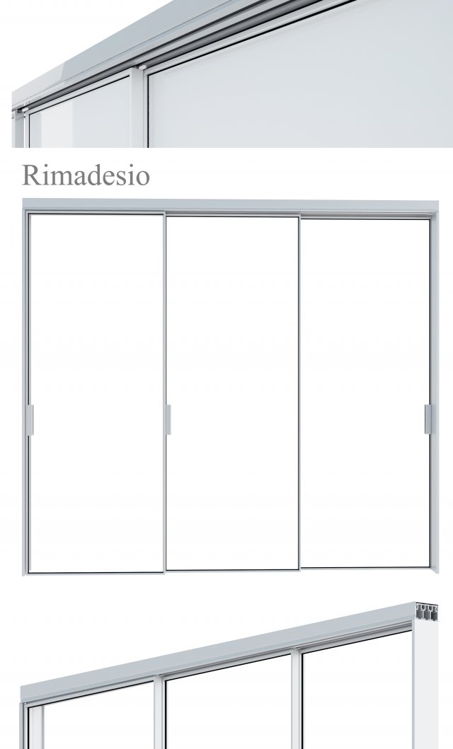 sliding doors 3D Model .c4d .max .obj .3ds .fbx .stl .blend 