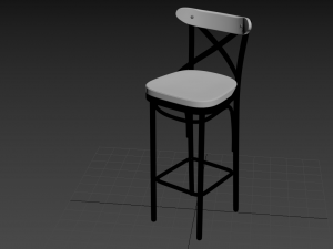 bar chair bentwood Modelo 3D