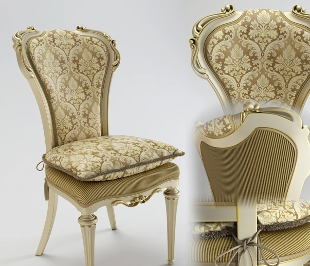 classic chair 3D Model .c4d .max .obj .3ds .fbx .stl .blend 