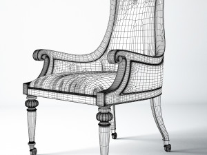 classic game chair thomasville Modello 3D