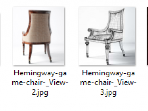 classic game chair thomasville Modello 3D