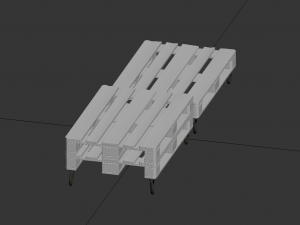 coffee table wood Model 3D