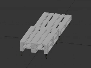 coffee table wood 3D Model