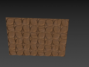 3d panel wood Modèle 3D
