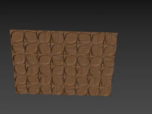 3d panel wood 3D Model