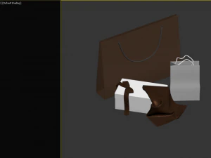gucci dior set bags 3D Model