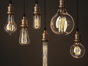 edison lamps 3D Model