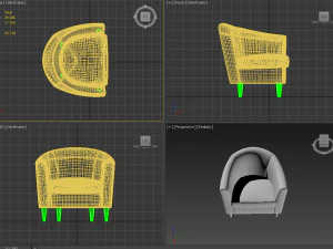 आईकेईए कुर्सी 3D मॉडल