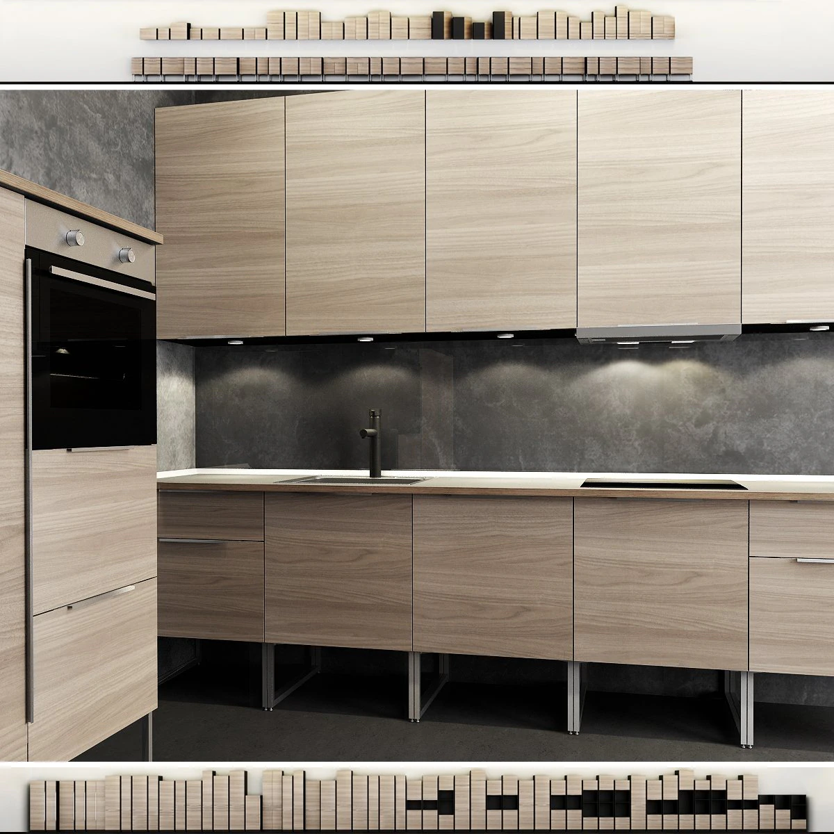 m&oacute;veis de cozinha ikea Modelo 3D .c4d .max .obj .3ds .fbx .stl .blend 