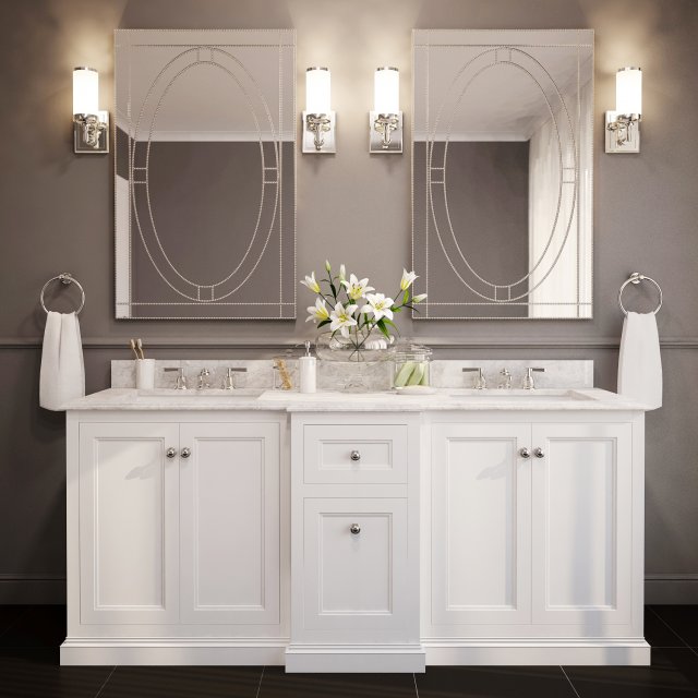 bath furniture 3D Model .c4d .max .obj .3ds .fbx .stl .blend 