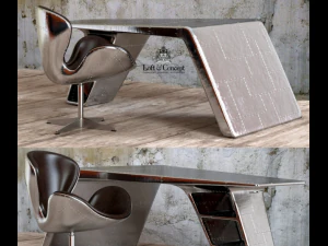 mesa e cadeiras de luxo Modelo 3D