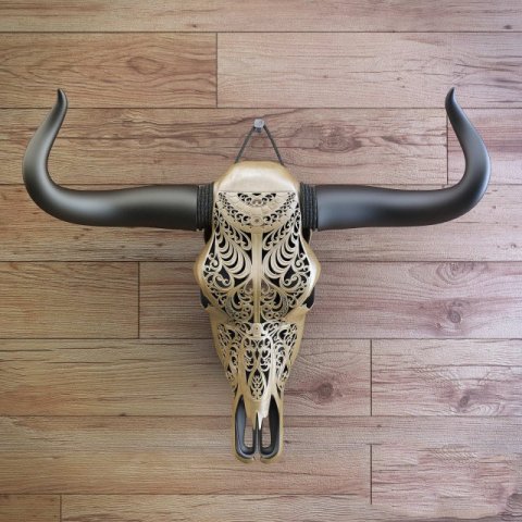 bull skull Modelo 3D .c4d .max .obj .3ds .fbx .stl .blend 