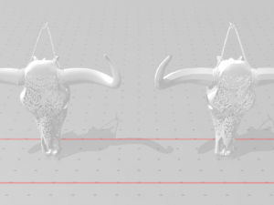 bull skull Modelo 3D