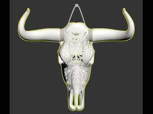 bull skull Modelo 3D