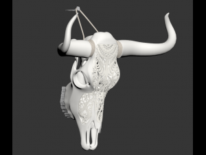 bull skull Modelo 3D