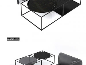 divano e tavolino Modello 3D