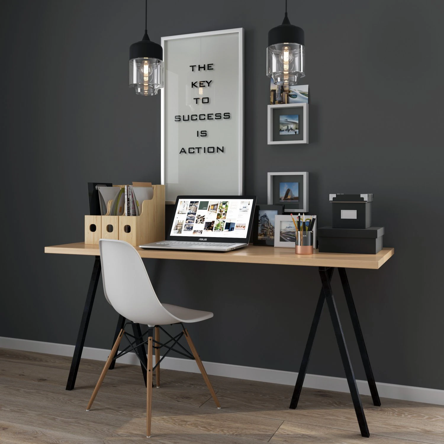table chairs and decor 3D Model .c4d .max .obj .3ds .fbx .stl .blend 