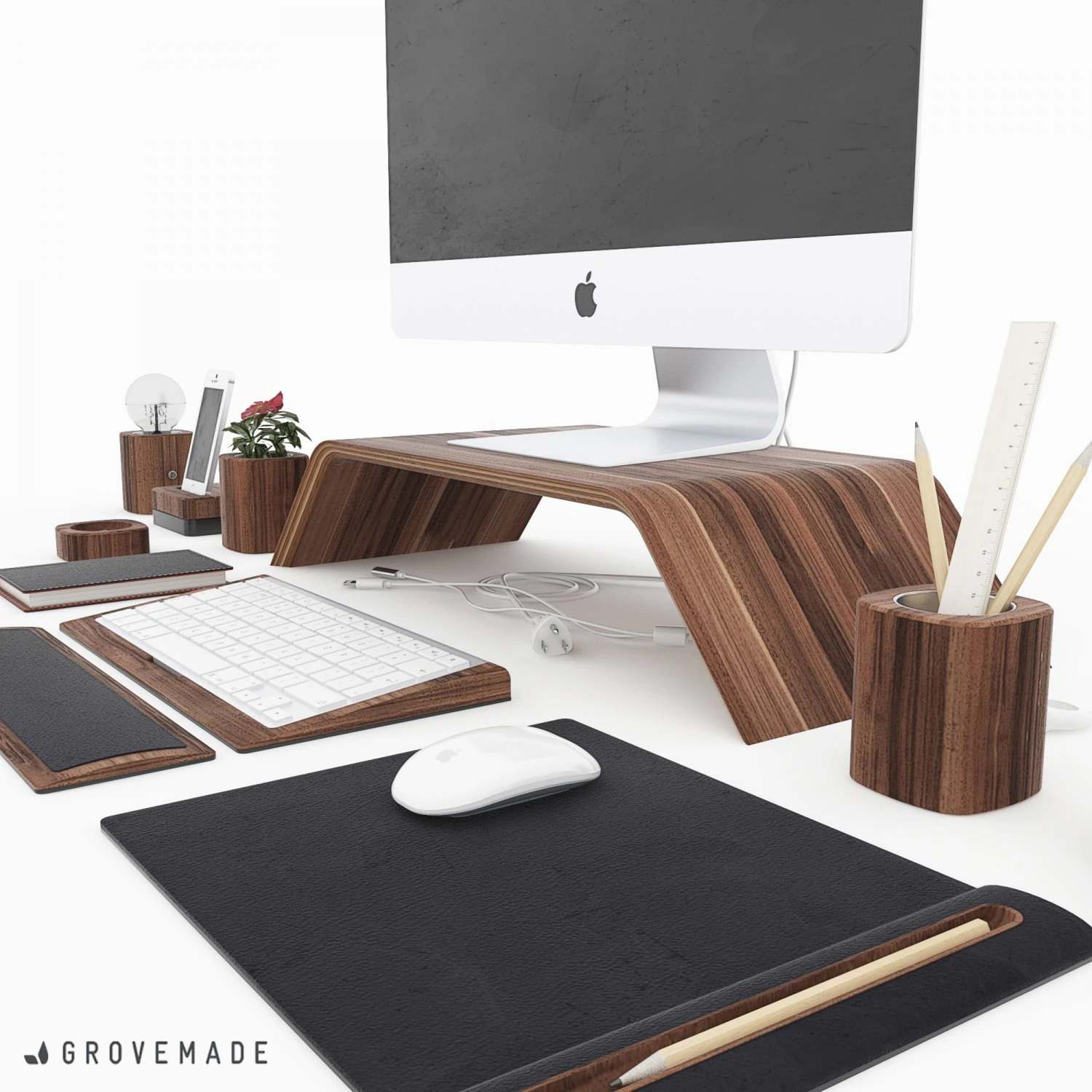 apple imac iphone decor 3D Model .c4d .max .obj .3ds .fbx .stl .blend