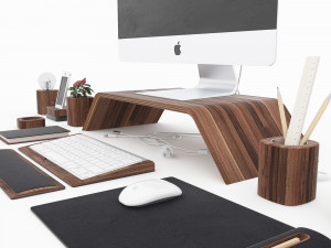 apple imac iphone decor 3D Model