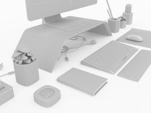 apple imac iphone decor 3D Model