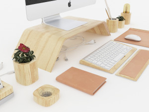 apple imac iphone decor 3D मॉडल