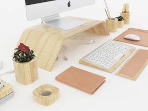 apple imac iphone decor 3D Model