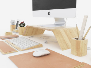 apple imac iphone decor 3D मॉडल