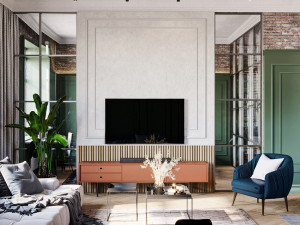 loft interior scene Model 3D