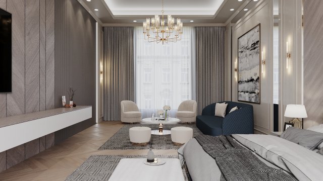 bedroom interior 3D Model .c4d .max .obj .3ds .fbx .stl .blend