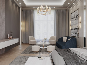 bedroom interior 3D-Modell