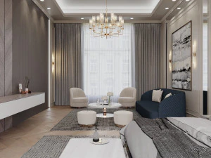 침실 인테리어 3D 모델