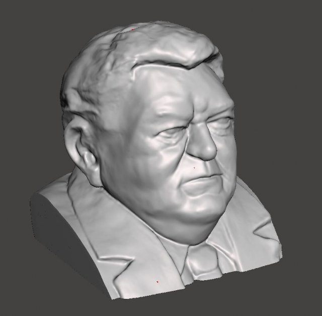 franz josef strau bust - 3d scan - 3d print ready Modelo 3D .c4d .max .obj .3ds .fbx .stl .blend 