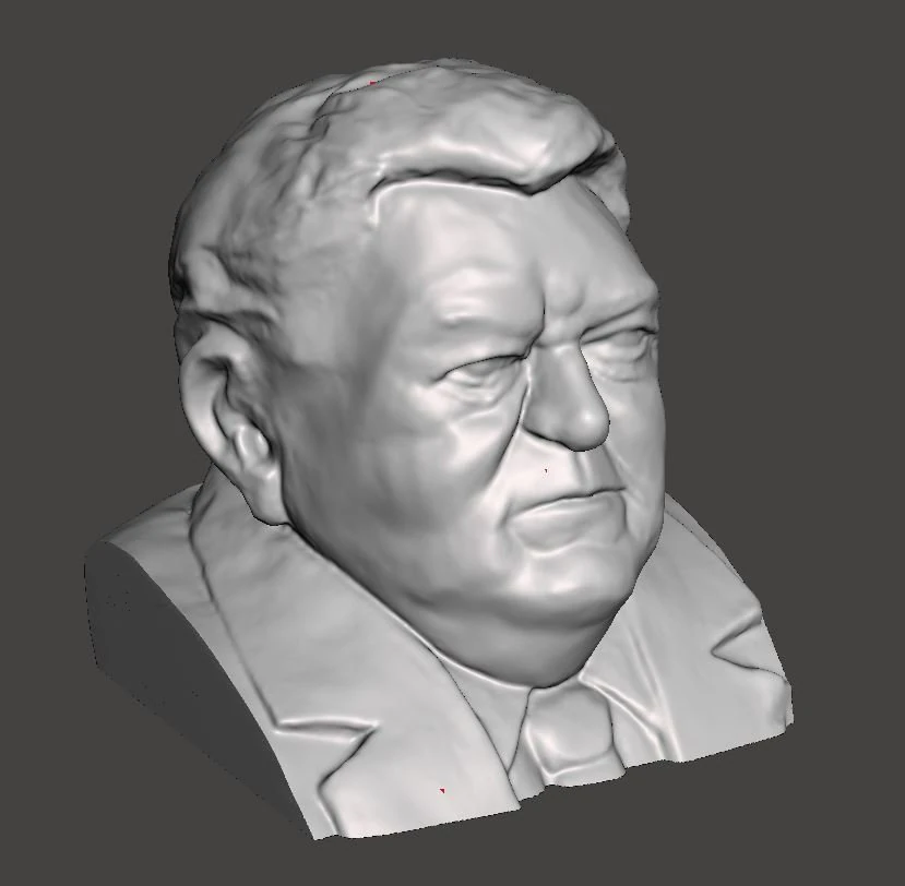 franz josef strau bust - 3d scan - 3d print ready 3D Model .c4d .max .obj .3ds .fbx .stl .blend 