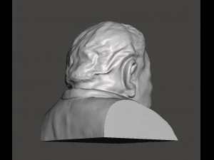 franz josef strau bust - 3d scan - 3d print ready 3D Model