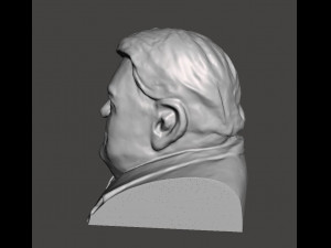 franz josef strau bust - 3d scan - 3d print ready Modelo 3D
