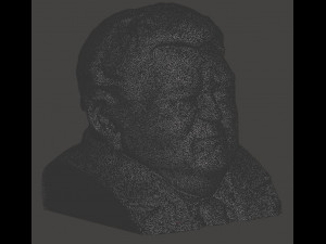 franz josef strau bust - 3d scan - 3d print ready Modelo 3D