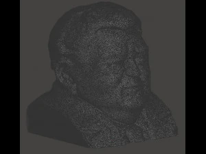franz josef strau bust - 3d scan - 3d print ready 3D Model