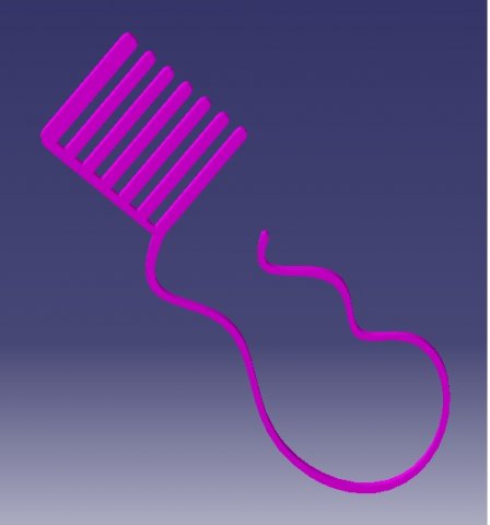 hanging comb 3D Baskı Modeli .c4d .max .obj .3ds .fbx .stl .blend 