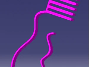 hanging comb 3D Print Model
