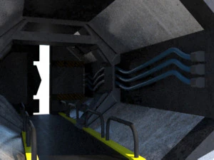 स्की-फाई बंकर 3D मॉडल